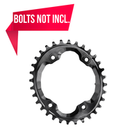 ABSOLUTEBLACK Oval Shimano XTR Singlespeed Klinge 96BCD Sort
