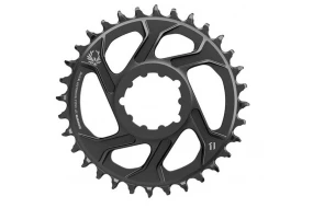 SRAM X-Sync Singlespeed Direct Mount Klinge 6mm offset Sort/Guld
