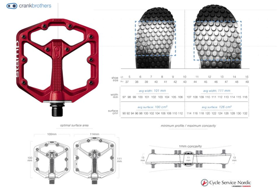 Crankbrothers Pedal Stamp 7 Black Crankbrothers Pedal Stamp 7 Black
