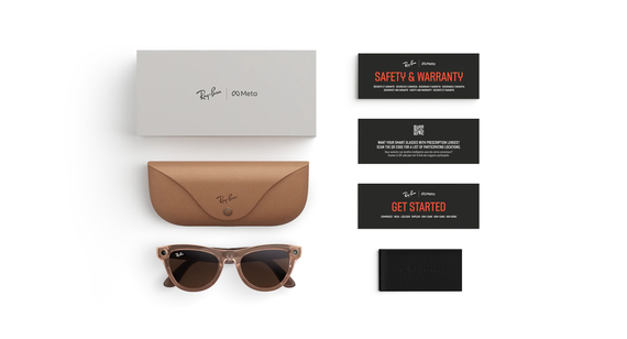 Ray-Ban Meta Skyler Gen 2 Brown Transitions Shiny Peach