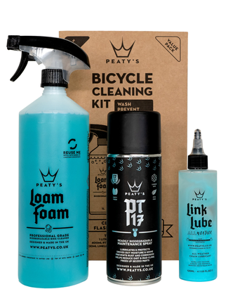 Peaty's Wash Protect Lubricate Pakke