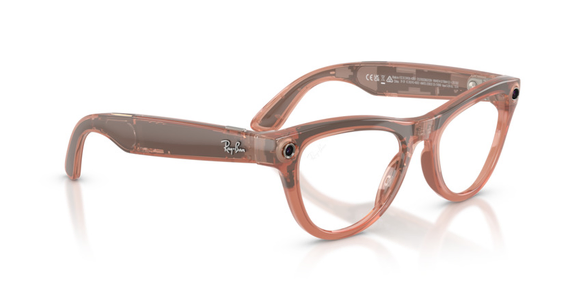 Ray-Ban Meta Skyler Gen 2 Brown Transitions Shiny Peach