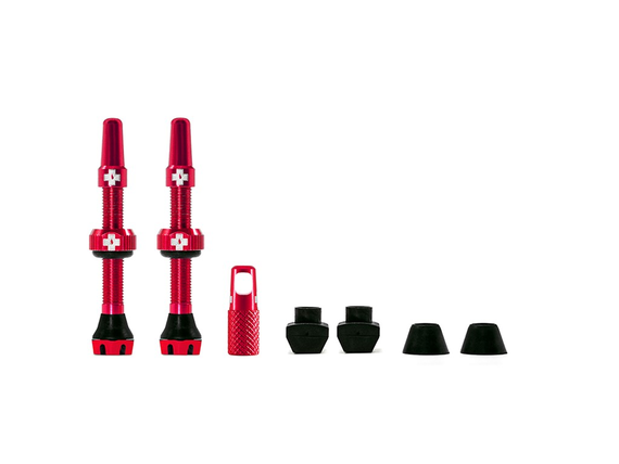 Muc-Off Tubeless Ventil Kit 2.0 44mm - Rød
