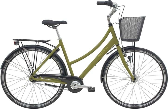 Raleigh City Classic Dame Mat Grøn