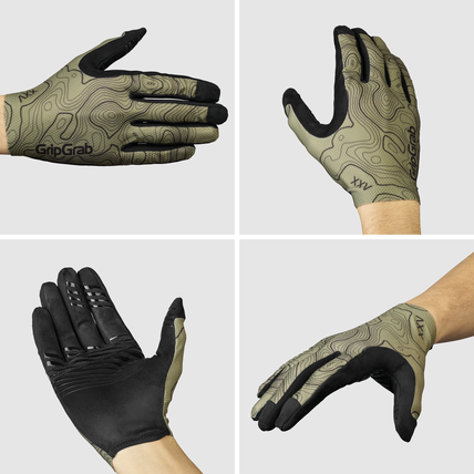 GripGrab Rebel Langfingret Sommerhandsker Olive Green GripGrab Rebel Langfingret Sommerhandsker Olive Green