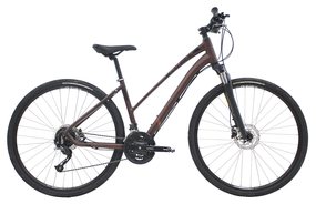 MBK Octane Cross Dame 27g hydr. disc. affjedr. forgaffel mat rustrødsorts