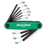 Park Tool Torx TWS-2 Folde T7-T40