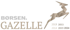 Vi er gazelle virksomhed i 2012, 2013, 2014, 2019, 2024